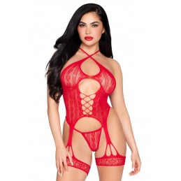 2pc Heart Net Halter Cami...