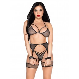 4pc All Tied Up Shimmer Bra...