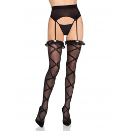 Sheer Faux Wrap Lace Top...