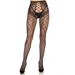 Collants résille à double...