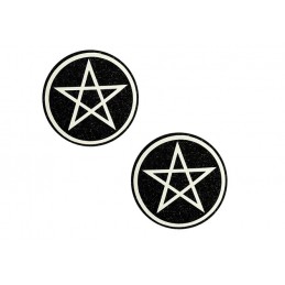 Wicca Black Glitter Nipple...