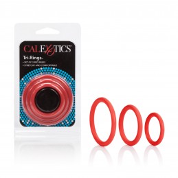 Anillos triples - Rojo