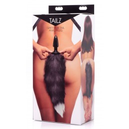 Grey Fox Tail Anal Plug