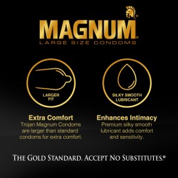 Trojan Magnum Ribbed - 3 Pack