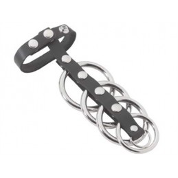 5 Ring Black Rubber...