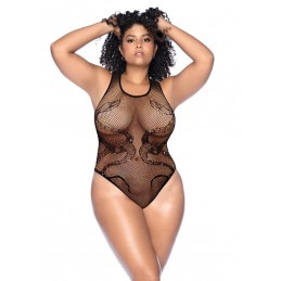 Snake Fishnet Rhinestone...