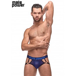 Diamond Mesh Jock Ring Navy...