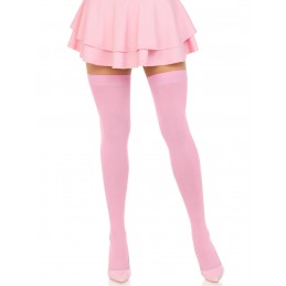 Opaque Nylon Thigh Highs -...