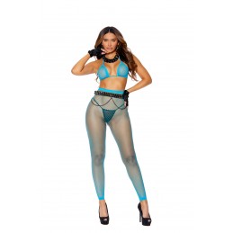 Diamond Net Bra Top and...