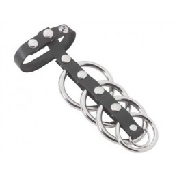 5 Ring Black Rubber...