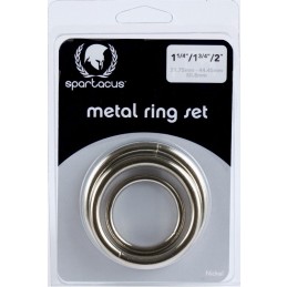 Juego de anillos en C de metal