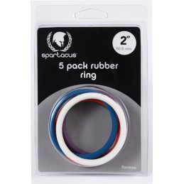 Rubber Cock Ring 5 Pack - 2...
